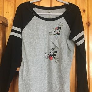 Disney Minnie and Mickey Upside Down Pocket Top